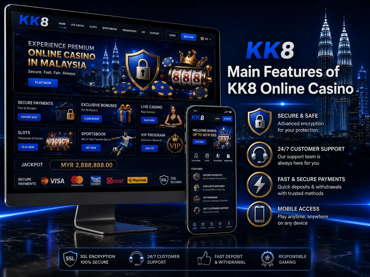 Main Features of KK8 Online