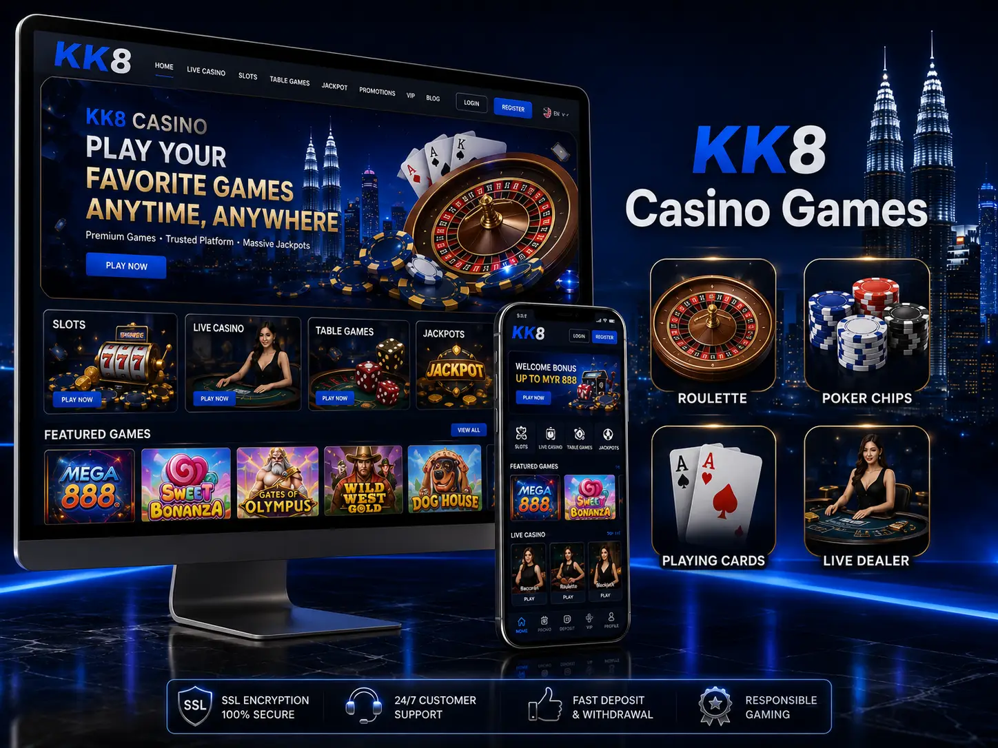 KK8 Casino Games Available in Malaysia