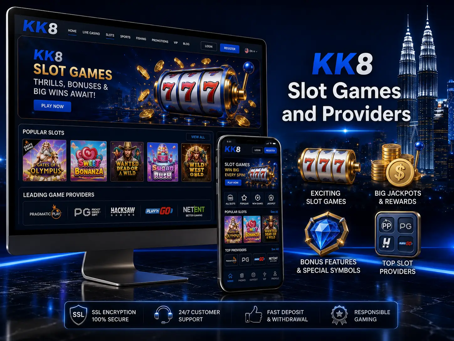 KK8 Slot Games and Providers