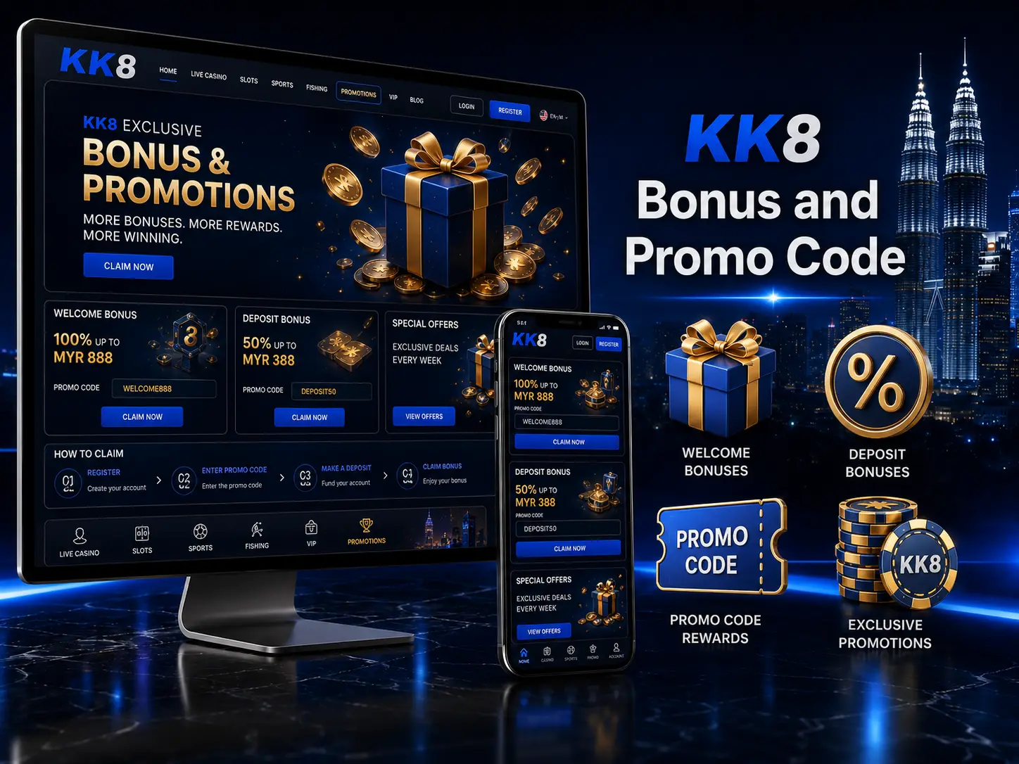 KK8 Bonus and Promo Code Offers